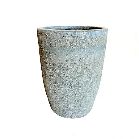 VASO VIETNAMITA DE CERAMICA IMPORTADO MONACO ATLANTIS D35XA45CM