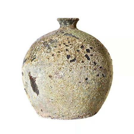 VASO VIETNAMITA DE CERAMICA IMPORTADO CITRUS ATLANTIS D22XA24CM