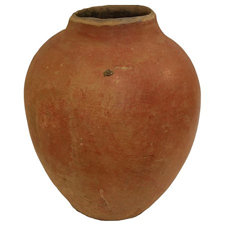 VASO DE BARRO ANTIGO MORINGA TERRACOTA BAHIA D43XA53CM