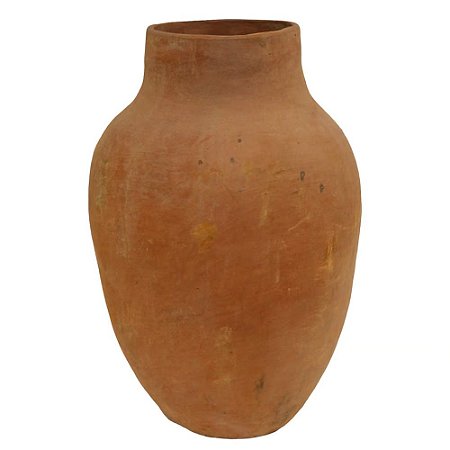 VASO DE BARRO ANTIGO MORINGA TERRACOTA BAHIA D35XA53CM