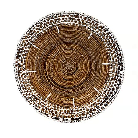 PRATO ARTESANAL BALI RENDADO 60CM