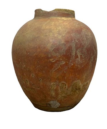 VASO DE BARRO ANTIGO MORINGA MESCLA VERMELHA BAHIA D36XA46CM