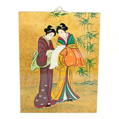 PAINEL JAPAN GUEIXAS COM BAMBOO
