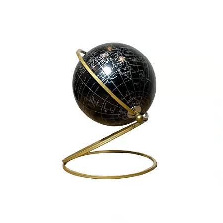 GLOBO DECORATIVO TWIST BASE EM METAL D19XA24CM
