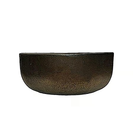 BACIA VIETNAMITA CERAMICA IMPORTADA ITALIA BRONZE D38XA18CM