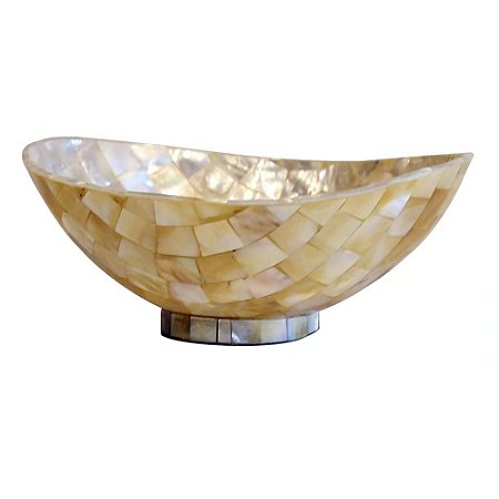 PETISQUEIRA EM MADREPEROLA OVAL CREME