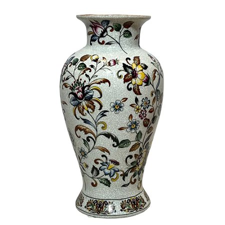 FLOREIRO PORCELANA BRANCA MISTICO D16XA31CM