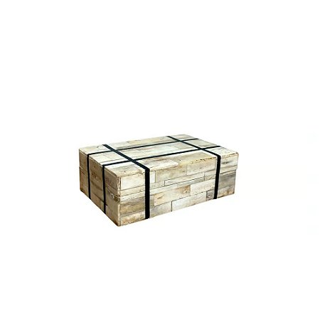 CAIXA DECORTATIVA EM OSSO L15XA05XC10CM