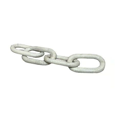 MINI ESCULTURA DE MESA ELOS EM MARMORE L22CM X P06CM