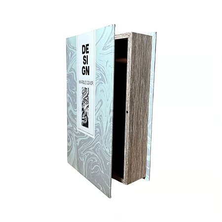 CAIXA LIVRO DESIGN MARBLE COVER