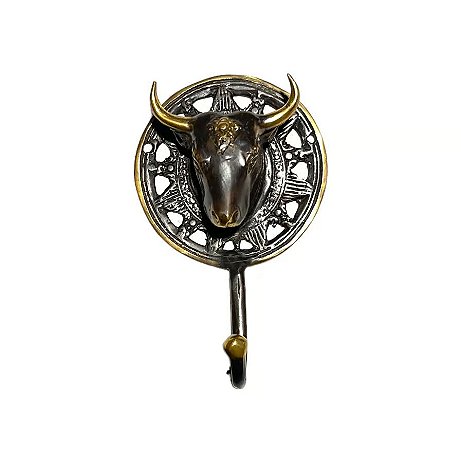 GANCHO BRONZE BALI TOURO DOURADO