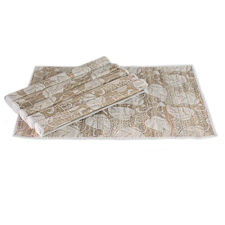 JOGO AMERICANO BATIK FLORES CONJUNTO COM 6