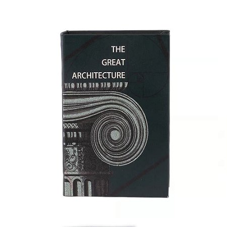 CAIXA LIVRO THE GREAT ARCHITECTURE PRETO