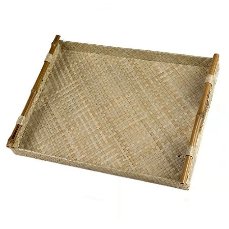 BANDEJA BAMBOO FIBRA NATURAL 40CM