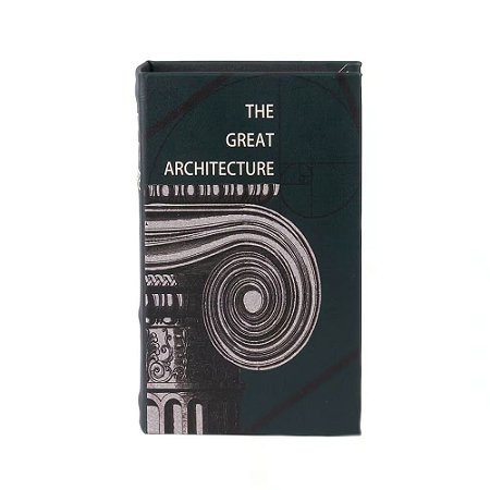 CAIXA LIVRO THE GREAT ARCHITECTURE PRETO