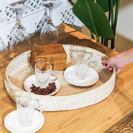 BANDEJA BALI RATTAN OVAL
