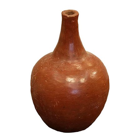 VASO DE BARRO MORINGA AVERMELHADA BAHIA D20XA30CM