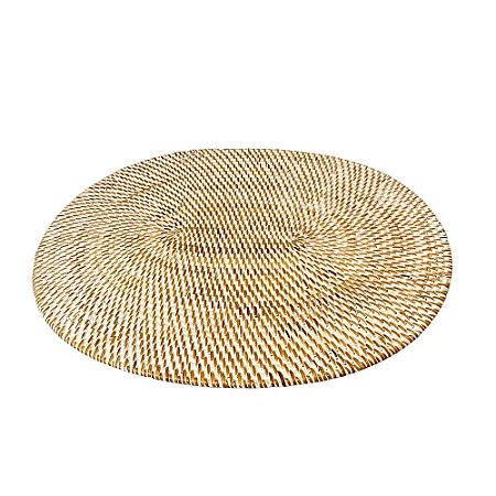 SOUSPLAT OVAL BALI EM RATTAN