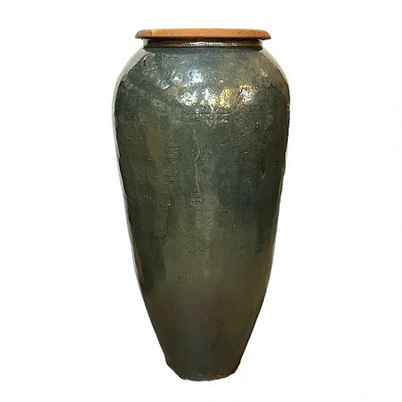 VASO PREMIUM CERAMICA IMPORTADO DUBAI VERDE D60XA140CM
