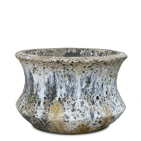 VASO VIETNAMITA DE CERAMICA IMPORTADO LOTUS ATLANTIS D82XA55CM