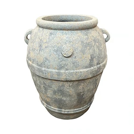 VASO VIETNAMITA DE CERAMICA IMPORTADO TAITI ATLANTIS VOLCANIC D66XA84CM