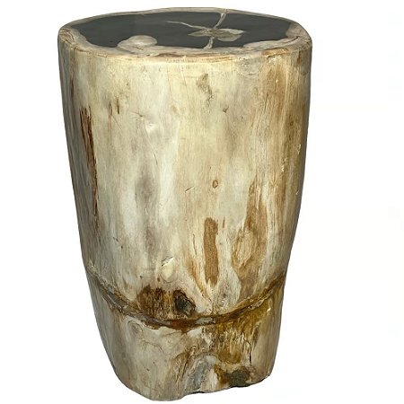 GARDEN SEAT MADEIRA PETRIFICADA PRETO