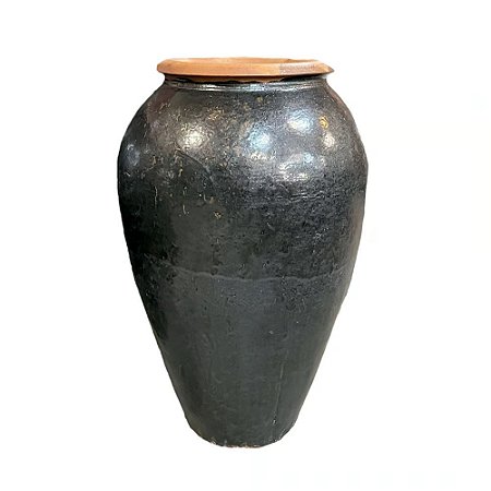 VASO PREMIUM CERAMICA IMPORTADO DUBAI PRETO D55XA100CM
