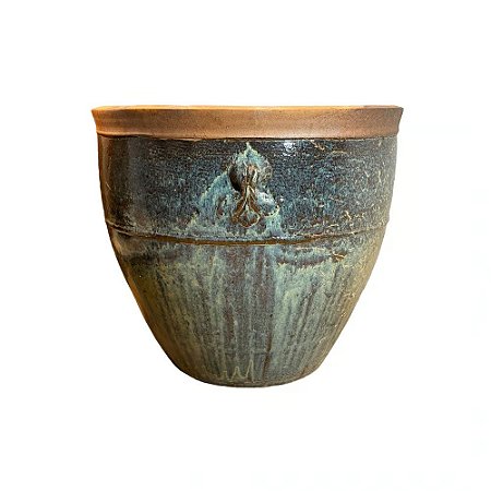 VASO RUSTICO DE CERAMICA IMPORTADO MANILA MESCLADO D94XA83CM