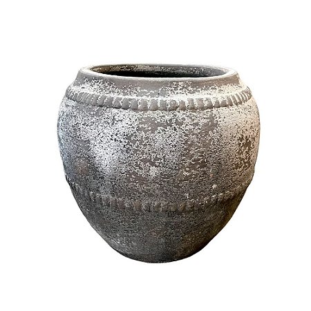 VASO VIETNAMITA DE CERAMICA IMPORTADO OSLO ATLANTIS ANTIQUE D73XA67CM