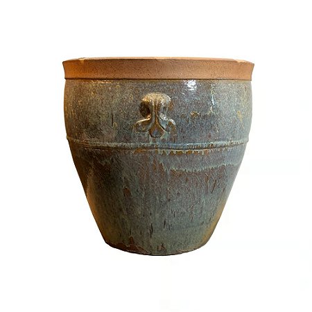 VASO RUSTICO DE CERAMICA IMPORTADO MANILA MESCLADO D71XA73CM