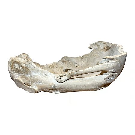 CENTRO DE MESA GIANYAR EM RAIZ TEKA BALI CLARA L86XA35XP60CM