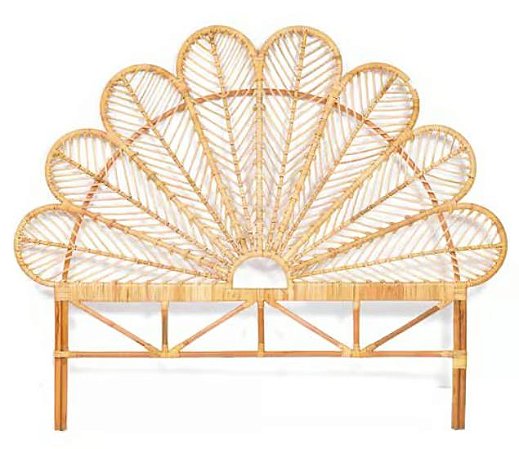 CABECEIRA CAMA SOLTEIRO EM RATTAN 125CM