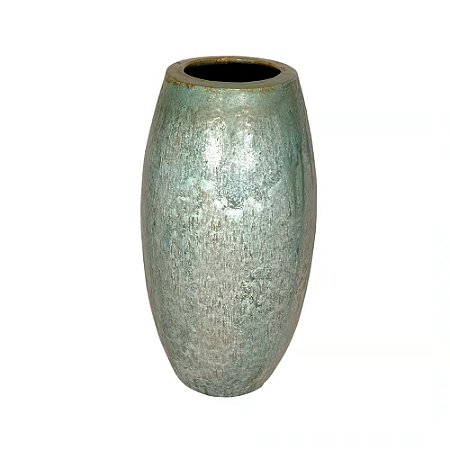 VASO VIETNAMITA DE CERAMICA IMPORTADO BALI MUSGO D43XA95CM