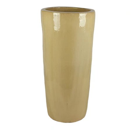 VASO VIETNAMITA DE CERAMICA IMPORTADO OCEANIA AREIA D44XA95CM