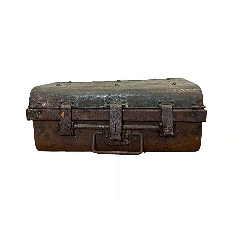 BAU BALI ANTIQUE METAL MOSTARDA 60X35X22CM
