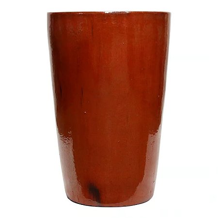 VASO VIETINAMITA CERAMICA IMPORTADO MALDIVAS COBRE D50XA76CM