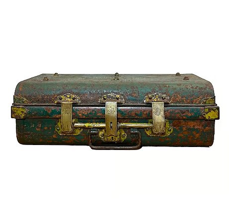 BAU BALI ANTIQUE METAL VERDE 57X32X20CM