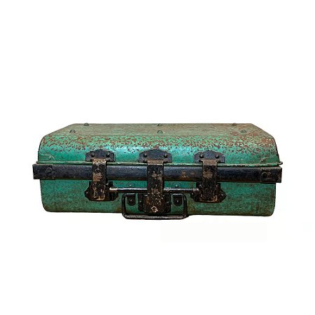BAU BALI ANTIQUE METAL VERDE 54X31X20CM