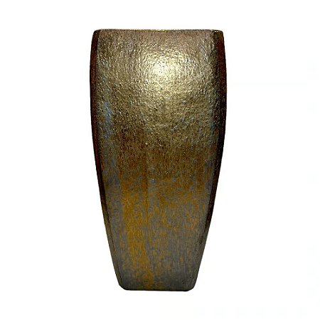 VASO VIETNAMITA DE CERAMICA IMPORTADO MILAN BRONZE D41XA86CM