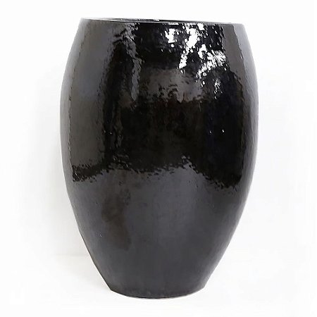 VASO VIETNAMITA DE MOSCOU CERAMICA IMPORTADO PRETO 74CM