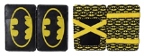 CARTEIRA PU DC LOGO BATMAN PRETO E AMARELO