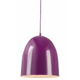 LUMINARIA METAL SUGAR LOAF ROXO DIAM 30 CM
