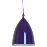 LUMINARIA METAL BISHOP ROXO DIAM 22 CM