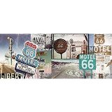 TELA ROUTE 66 MOTEL 66 COLORIDA 60 X 150 X 4 CM