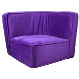 SOFA DE CANTO VELUDO SOFT ROXO 87 X 87 X 73 CM