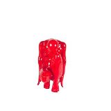 ESCULTURA RESINA PLASTICA YOGINI REFLEX VERMELHA 43 X 30 X 2