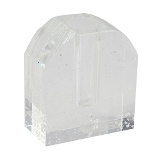 VASO DECORATIVO EM CRISTAL TRANSPARENTE