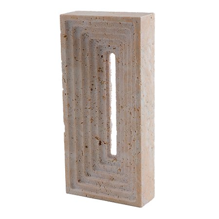 PECA DECORATIVA EM RESINA - DECORACAO DE MESA - CREME - 14X5X29.7CM