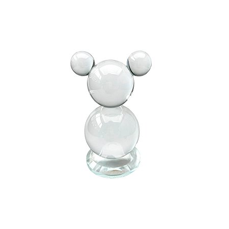 PECA DECORATIVA EM VIDRO TRANSPARENTE