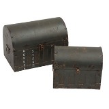 CJ. DE BAUS DE MADEIRA - 2 PCS